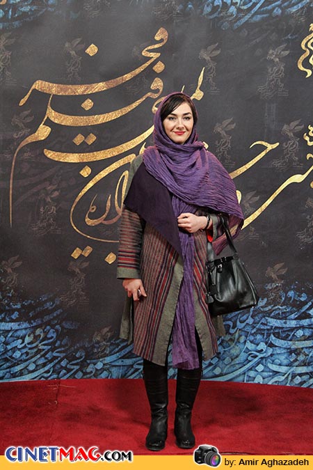 هانیه توسلی - استقبال از هنرمندان در مراسم اختتامیه جشنواره سی و دوم فیلم فجر