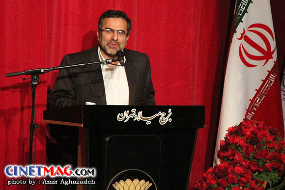 جواد شمقدری در مراسم اختتامیه سی و یکمین جشنواره فیلم فجر - سالن همایش های برج میلاد - 22 بهمن 91