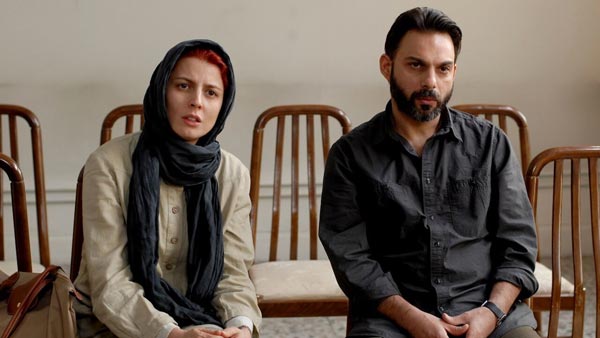 پیمان معادی و لیلا حاتمی در نمایی از فیلم «جدایی نادر از سیمین»