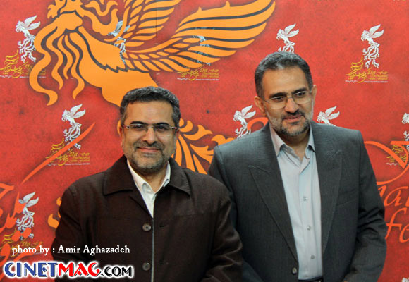 محمد حسینی ، جواد شمقدری - مراسم افتتاحیه سی و یکمین جشنواره فیلم فجر - 11 بهمن 91