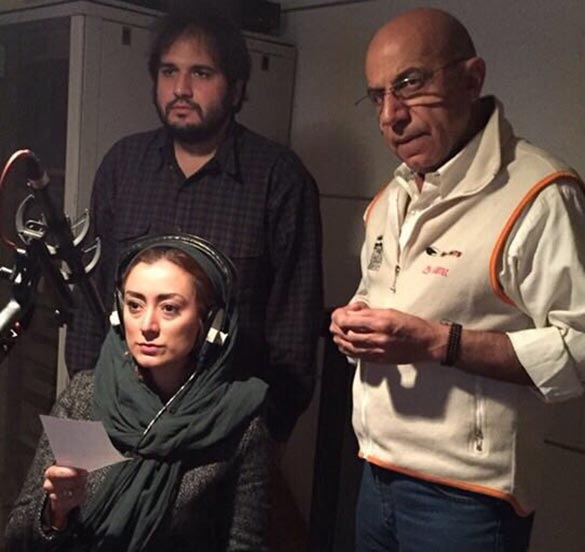 رضا درمیشیان، محمدرضا دلپاک و مریم پالیزان در پشت صحنه فیلم سینمایی 