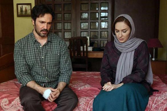هانیه توسلی و محمد رضا فروتن در نمایی از فیلم سینمایی 