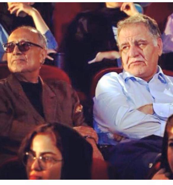 عباس کیارستمی و رسول صدرعاملی در اکران خصوصی فیلم روغن مار علیرضا داودنژاد در سینما فرهنگ