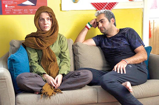 حامد کمیلی و سارا بهرامی در نمایی از فیلم 