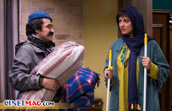 افشین هاشمی و شبنم مقدمی در نمایی از فیلم «خداحافظ دختر شیرازی»