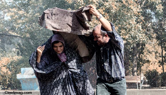  سعید آقاخانی و ساره بیات در نمایی از فیلم 